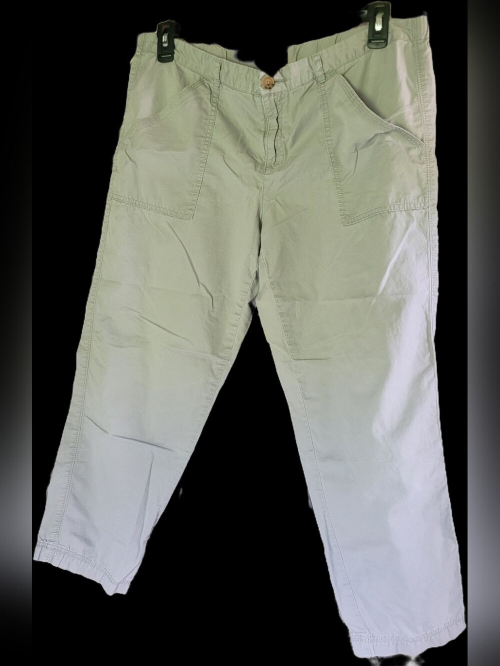 Womens Merona Light Gray Capri Pants Size Large
